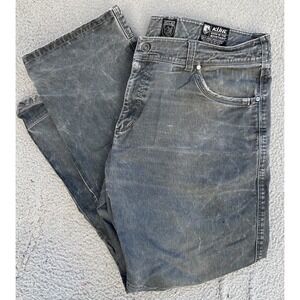 Kuhl Rydr Flannel Lined Pants Mens Size 38x32‎ Patina Dye Worn Workwear Distress